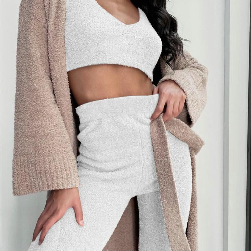 The Malibu 3-Piece Ribbed Loungewear Set